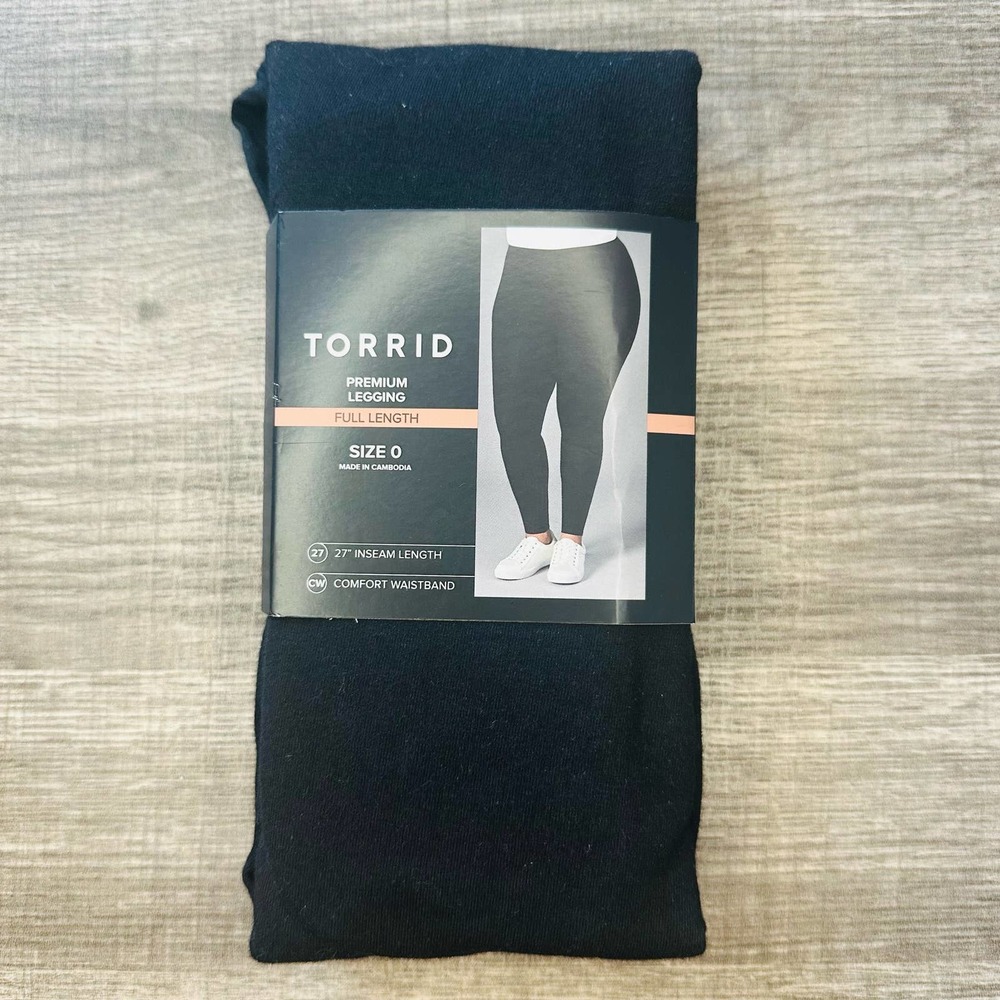 Torrid Women's Black High Rise Comfort Waist Full Length Premium Legging Size